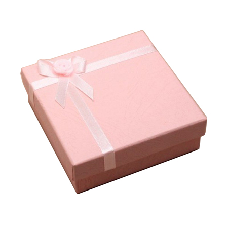 GB0836INC - Small Pink Satin Ribbon Gift Box