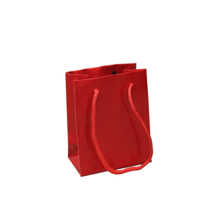 Ex Small Red Gloss Laminated Paper Bags Ex Small Red Gloss Laminated Paper Bags