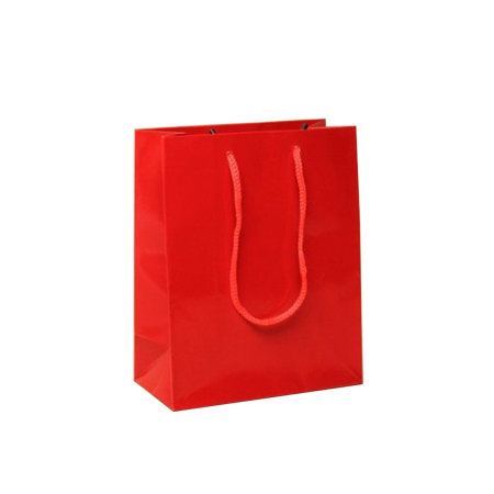 Ex Small Red Gloss Laminated Paper Bags