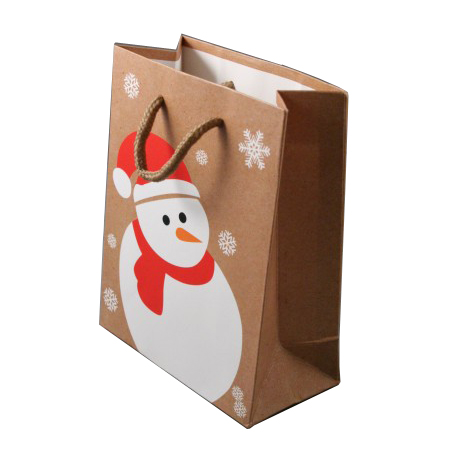 Buy Natural Kraft paper gift bags with paper string handles