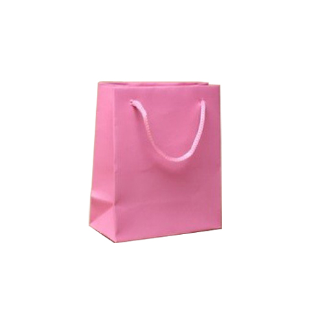 Ex Small Baby Pink Matt Laminated Paper Bags Ex Small Baby Pink Matt Laminated Paper Bags