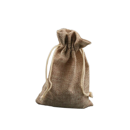 Small Oatmeal Coloured Jute Effect Drawstring Gift Bag Small Oatmeal Coloured Jute Effect Drawstring Gift Bag