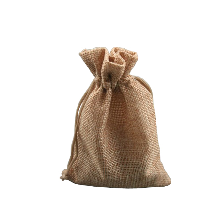 Small Pebble Coloured Jute Effect Drawstring Gift Bag Small Pebble Coloured Jute Effect Drawstring Gift Bag