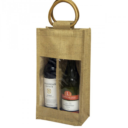 Double Bottle Jute Bags Double Bottle Jute Bags