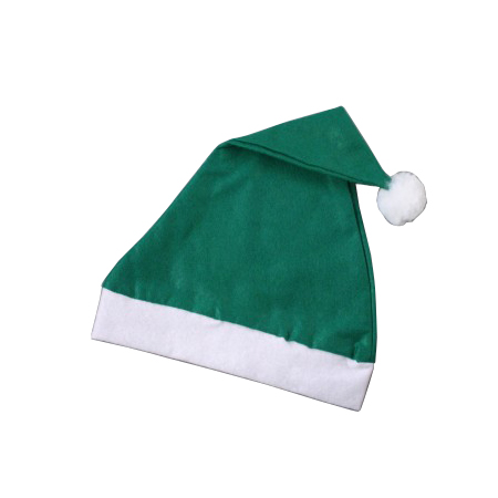 Christmas Santa Hat in Green with White Trim Christmas Santa Hat in Green with White Trim