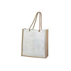 Medium-Natural + White-Jute Bags