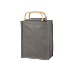 Medium Mid Night Grey/Black Jute Bags