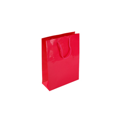 Extra Small Tiny Dark Pink Paper Bag