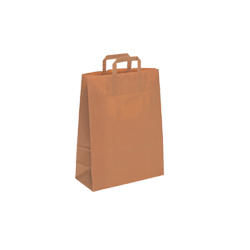 Small-Brown-Flat Tape Kraft Bag