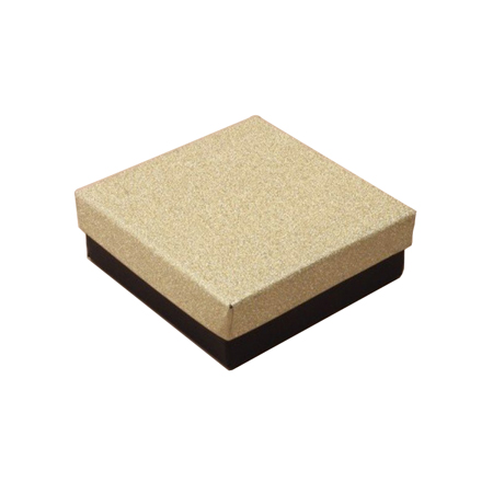Small Black Gift Box with Gold Glitter Lid Small Black Gift Box with Gold Glitter Lid