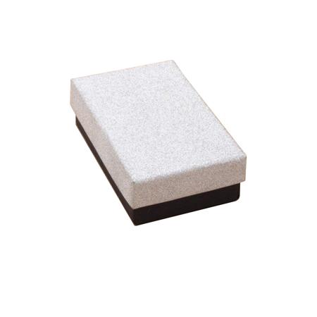 Small Black Gift Box with Silver Glitter Lid Small Black Gift Box with Silver Glitter Lid