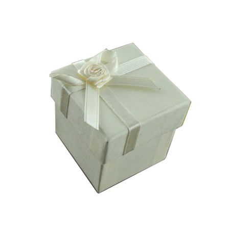 Extra Small Ivory Gift Box with Ribbon Bow