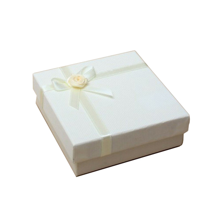 Small Ivory Satin Ribbon Gift Box Small Ivory Satin Ribbon Gift Box