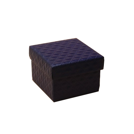 Extra Small Navy Quilted Style Gift Box