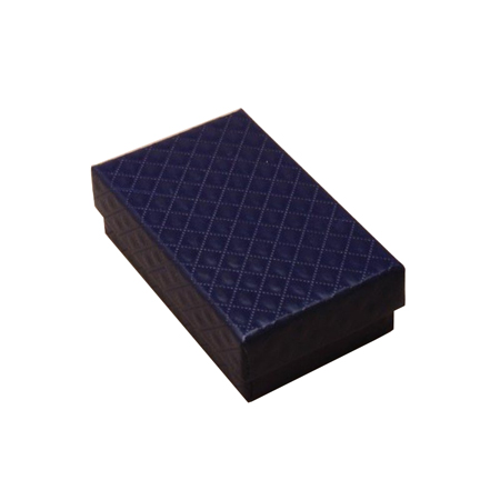 Small Navy Blue Quilted Style Gift Box Small Navy Blue Quilted Style Gift Box
