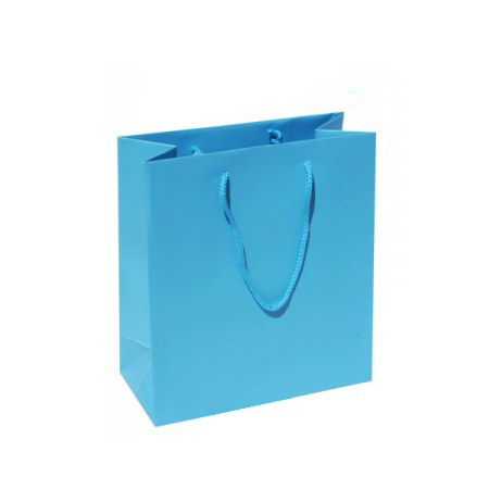 Small Plus Sky Blue Paper Gift Bag Small Plus Sky Blue Paper Gift Bag