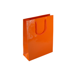 Small Orange Paper Gift Bag