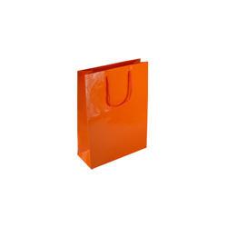 Extra Small Orange Paper Gift Bag