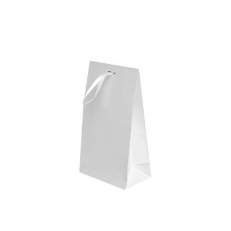Small White Matt Laminated Ribbon Bags Small White Matt Laminated Ribbon Bags