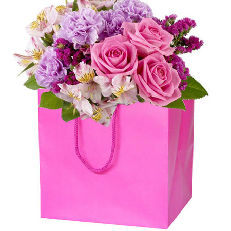 Small-Fuchsia-Florist Paper Bag