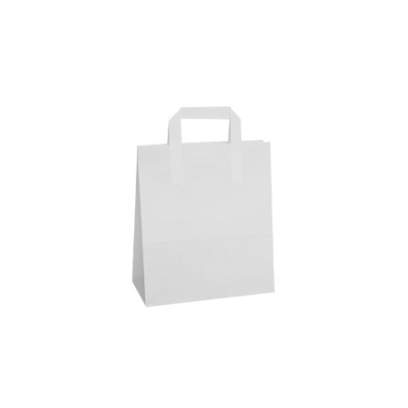 Small-White-Flat Taped Kraft Bags