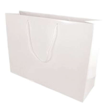 Large White Gloss Laminated Paper Bag