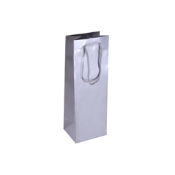 Silver Wine Bottle Bag Silver Wine Bottle Bag