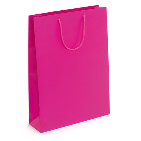 Large Fuchsia Matt Laminated Paper Bags Large Fuchsia Matt Laminated Paper Bags