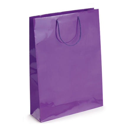 Large Purple Gloss Laminated Paper Bags Large Purple Gloss Laminated Paper Bags