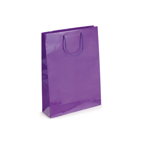 Small Purple Gloss Laminated Paper Bags Small Purple Gloss Laminated Paper Bags