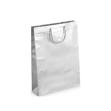 Small Silver Gloss Laminated Paper Bags