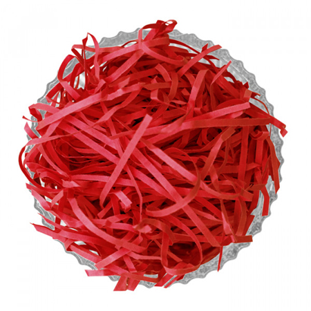 Cherry Red Shredded Kraft Paper Cherry Red Shredded Kraft Paper
