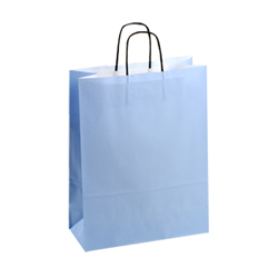 Large-Light Blue-Kraft Paper Bag