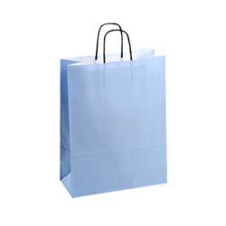 Medium-Light Blue-Kraft Paper Bag