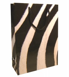 Medium Zebra Paper Gift Bag