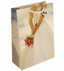 Large Wedding Bouquet Paper Bags with Gift Tag