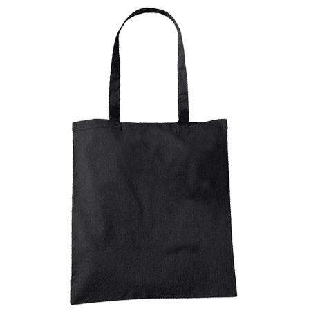 Black Cotton Bags Long Handles