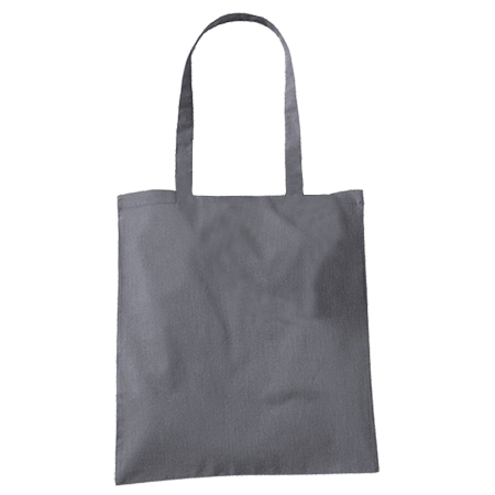 Grey Cotton Bags Long Handles