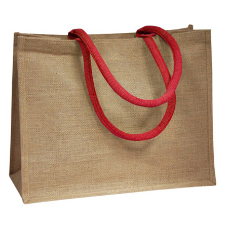 Large Red Handle Jute Bags