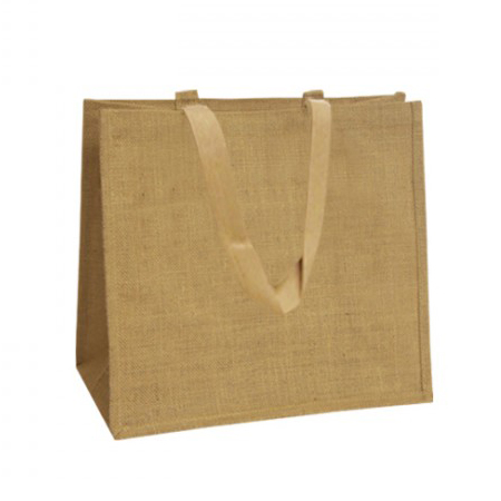 Natural Jute Bags With Soft Web Handles