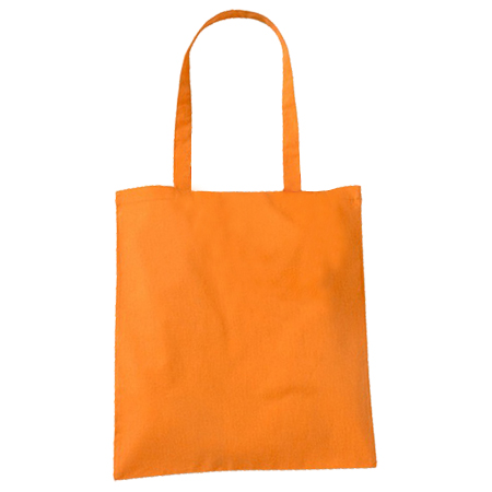 Orange Cotton Bags Long Handles