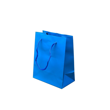 Extra Small Tiny Matt Laminated Rope Handle Paper Bags-11x15x7cm Extra Small Tiny Matt Laminated Rope Handle Paper Bags-11x15x7cm