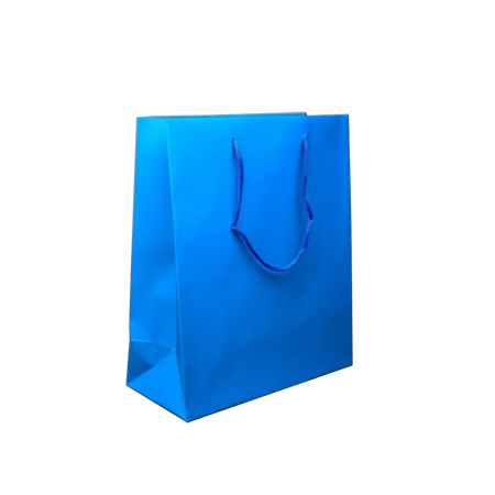 Small Matt Laminated Paper Bags with Rope Handles-15x20x8cm Small Matt Laminated Paper Bags with Rope Handles-15x20x8cm