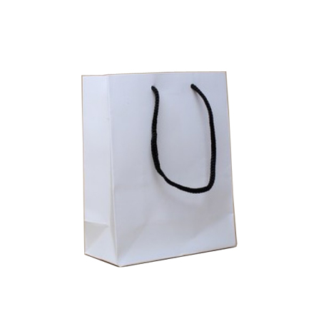 Extra Small Tiny Matt Laminated Rope Handle Paper Bags-11x15x7cm Extra Small Tiny Matt Laminated Rope Handle Paper Bags-11x15x7cm