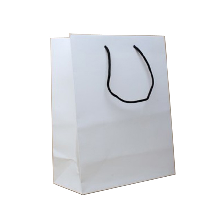 Small Matt Laminated Paper Bags with Rope Handles-15x20x8cm Small Matt Laminated Paper Bags with Rope Handles-15x20x8cm