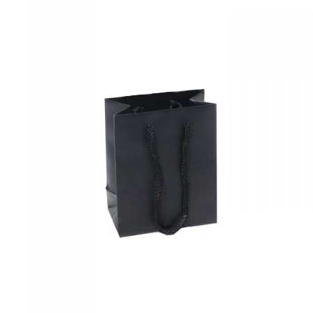 Extra Small Tiny Matt Laminated Rope Handle Paper Bags-11x15x7cm Extra Small Tiny Matt Laminated Rope Handle Paper Bags-11x15x7cm