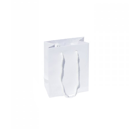 Extra Small Tiny Matt Laminated Rope Handle Paper Bags-11x15x7cm Extra Small Tiny Matt Laminated Rope Handle Paper Bags-11x15x7cm