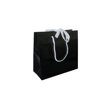 Ribbon Tie Laminated Paper Carrier Bags Ribbon Tie Laminated Paper Carrier Bags