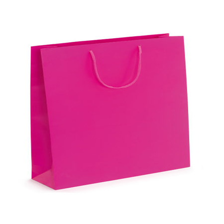 Large Fuchsia Matt Laminated Paper Bags Large Fuchsia Matt Laminated Paper Bags