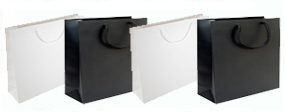 Landscape Medium Matt Laminated Rope Handle Paper Bags-32x25x10cm
